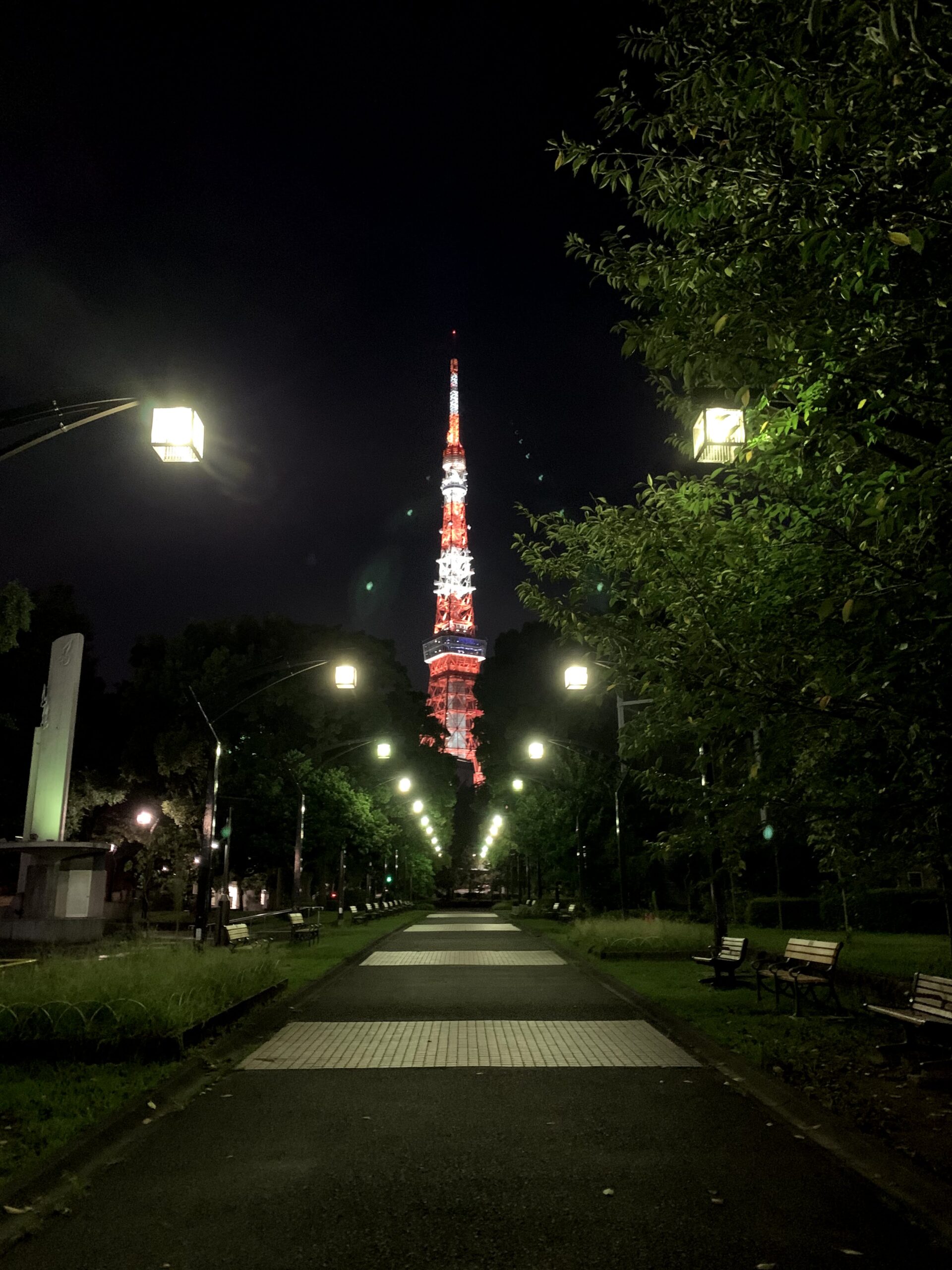 東京タワーが綺麗に見える公園